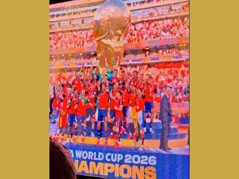 Seleção da Espanha se consagra bicampeã da Copa do Mundo 2026 - (Crédito Reprodução - Dalton Assis)